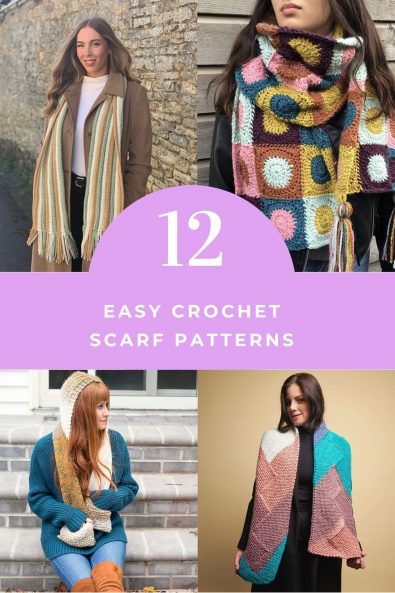 12 Easy Crochet Scarf Patterns Ideas for Winter | Amelia's Crochet World