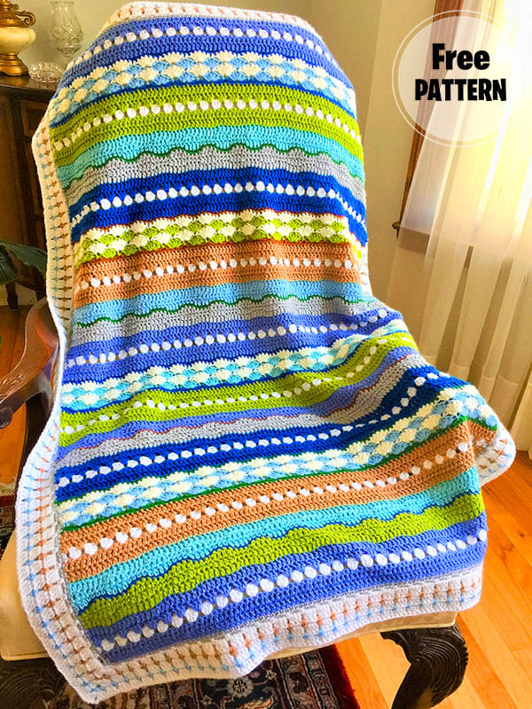 Beginner Free Fantastic Blanket Crochet Pattern PDF