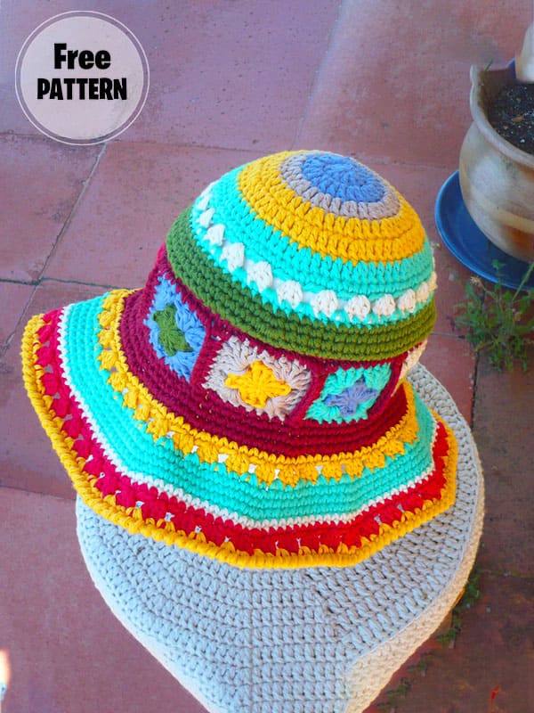 The Most Flashy Crochet Bucket Hat Free Pattern
