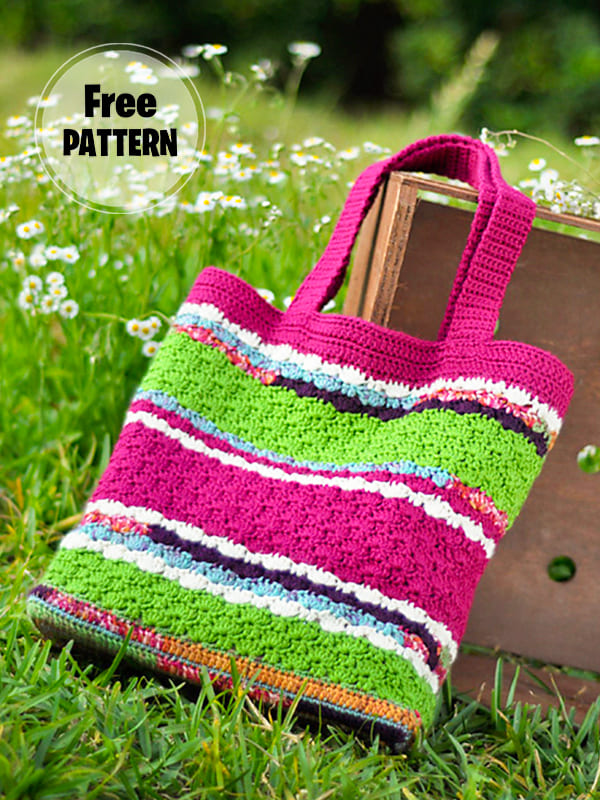 Small Pea Free Crochet Tote Bag Pattern PDF